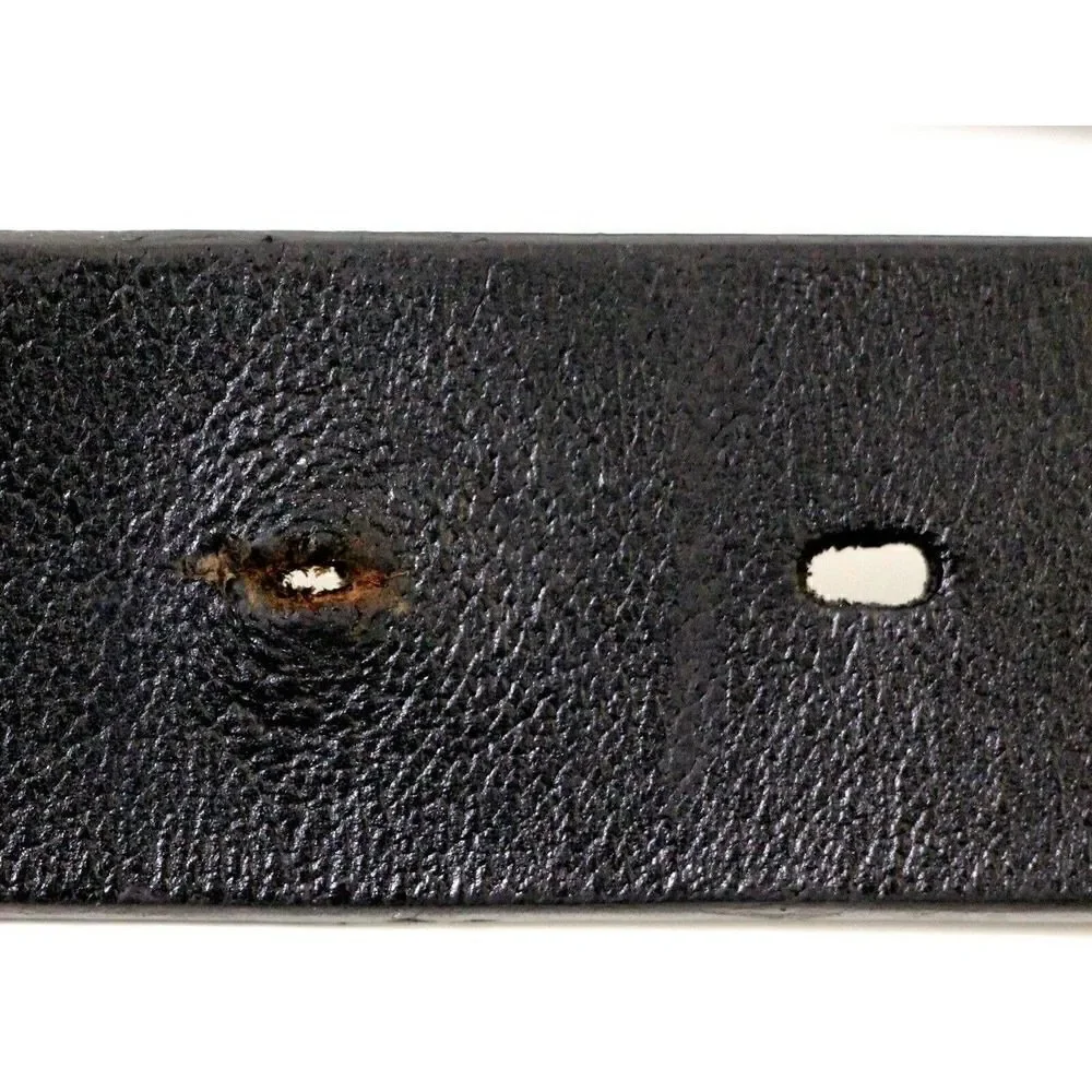 SADDLE BLACK GENUINE LEATHER 1 3/8